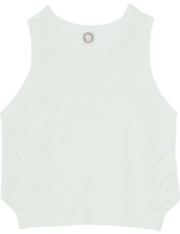 Cheap Ines de la Fressange Paris Agatha ecru sleeveless sweater