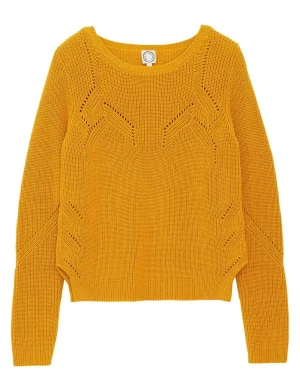 Cheap Ines de la Fressange Paris Agathe mustard sweater