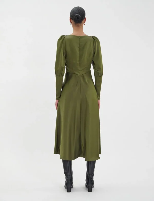 Discount Ines de la Fressange Paris Alberta khaki dress