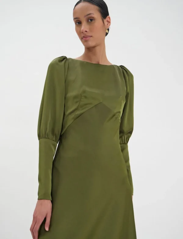 Discount Ines de la Fressange Paris Alberta khaki dress