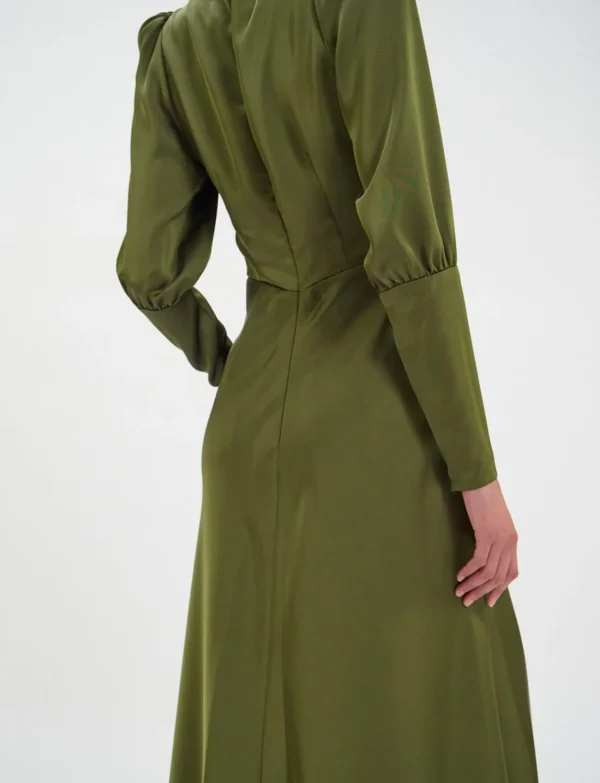 Discount Ines de la Fressange Paris Alberta khaki dress