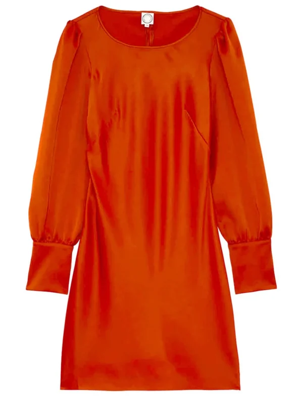 Discount Ines de la Fressange Paris Amael burnt orange dress