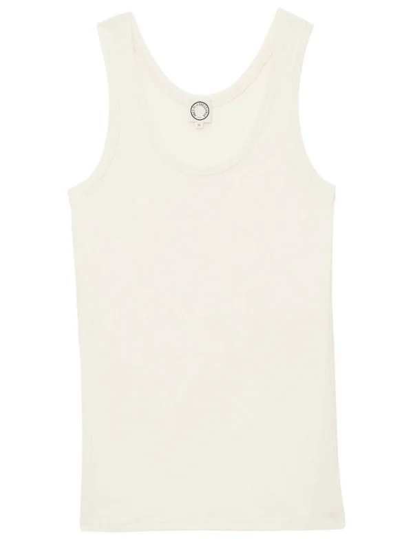 Clearance Ines de la Fressange Paris Amelie tank top in ivory jersey