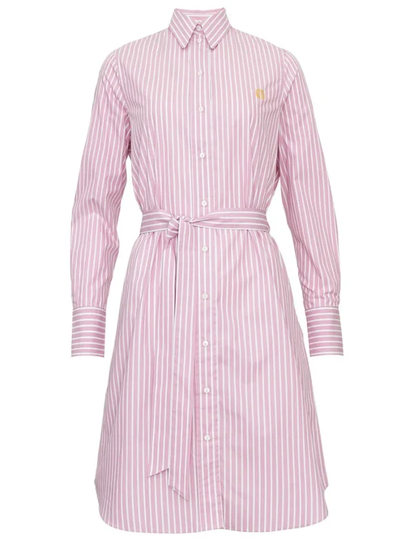 Clearance Ines de la Fressange Paris Amour white and pink shirt-dress