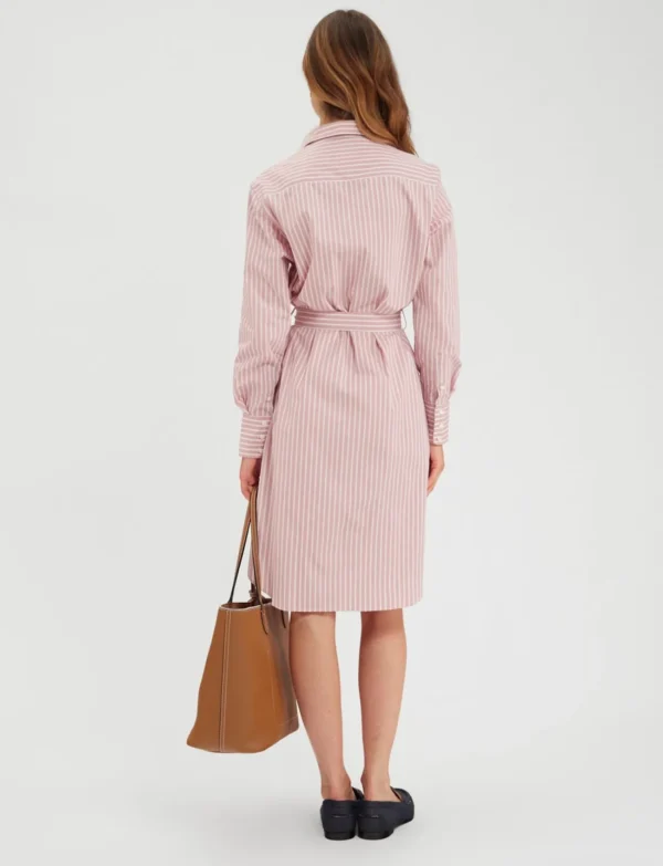 Clearance Ines de la Fressange Paris Amour white and pink shirt-dress