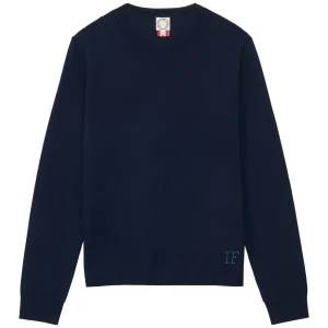 Shop Ines de la Fressange Paris Angela navy sweater