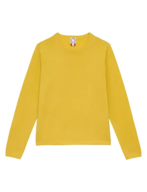 Hot Ines de la Fressange Paris Angelina merino wool sweater yellow