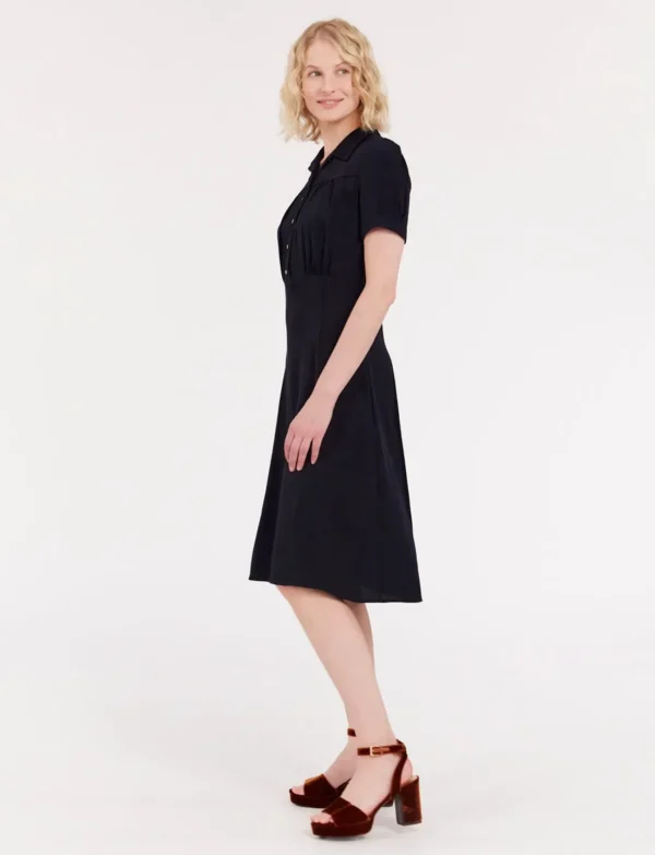 Shop Ines de la Fressange Paris Angèle navy blue dress