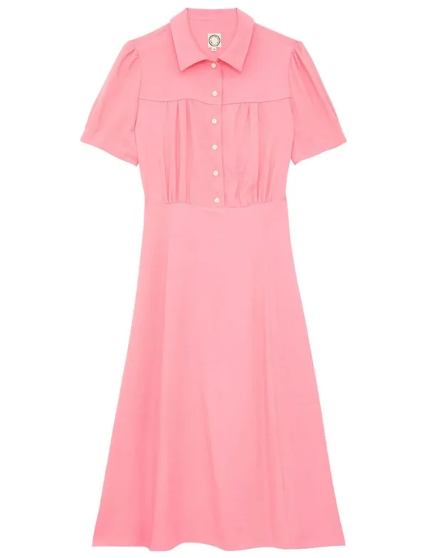 Discount Ines de la Fressange Paris Angèle pink dress