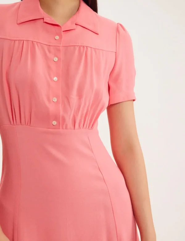 Discount Ines de la Fressange Paris Angèle pink dress