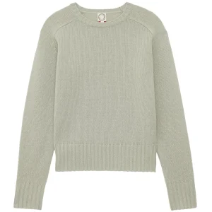 Online Ines de la Fressange Paris Arthur sweater in almond green wool and cashmere