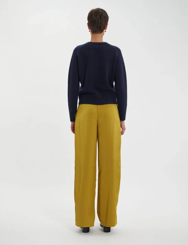 Best Sale Ines de la Fressange Paris Arthur sweater in navy wool and cashmere