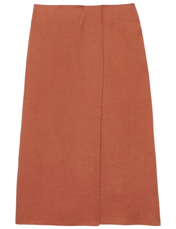 Cheap Ines de la Fressange Paris Aurélie linen skirt