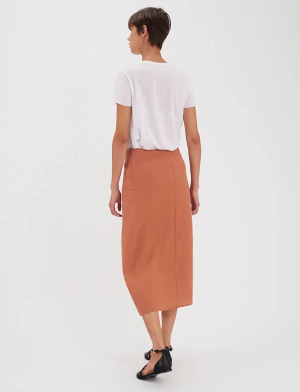 Cheap Ines de la Fressange Paris Aurélie linen skirt