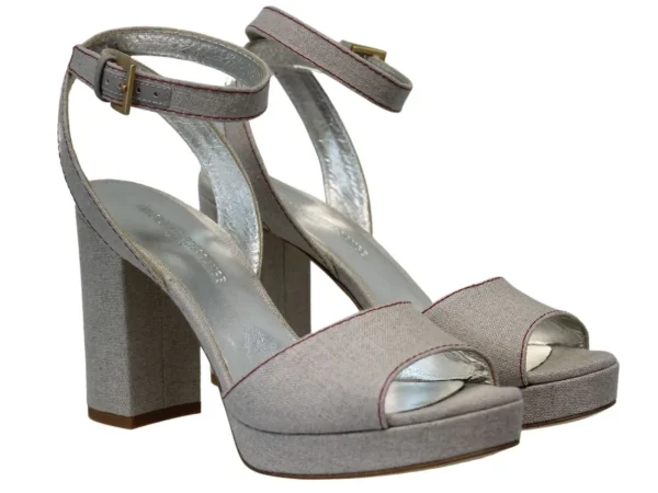 Clearance Ines de la Fressange Paris Beige platform sandals