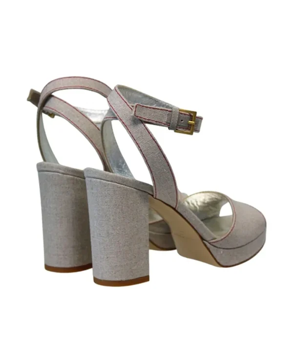 Clearance Ines de la Fressange Paris Beige platform sandals