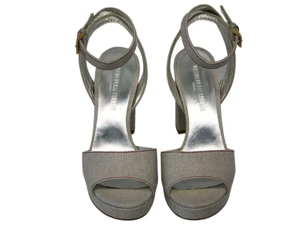 Clearance Ines de la Fressange Paris Beige platform sandals