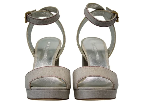 Clearance Ines de la Fressange Paris Beige platform sandals