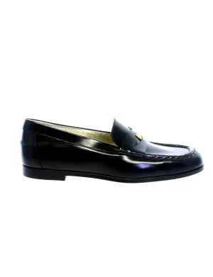 Cheap Ines de la Fressange Paris Black leather loafer