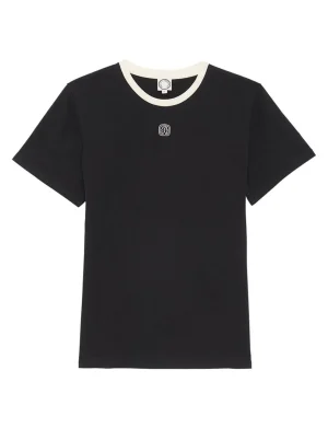 Sale Ines de la Fressange Paris Black Oscar T-shirt