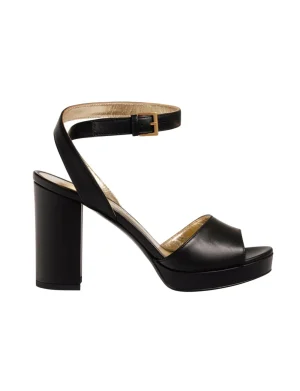 Fashion Ines de la Fressange Paris Black platform sandal