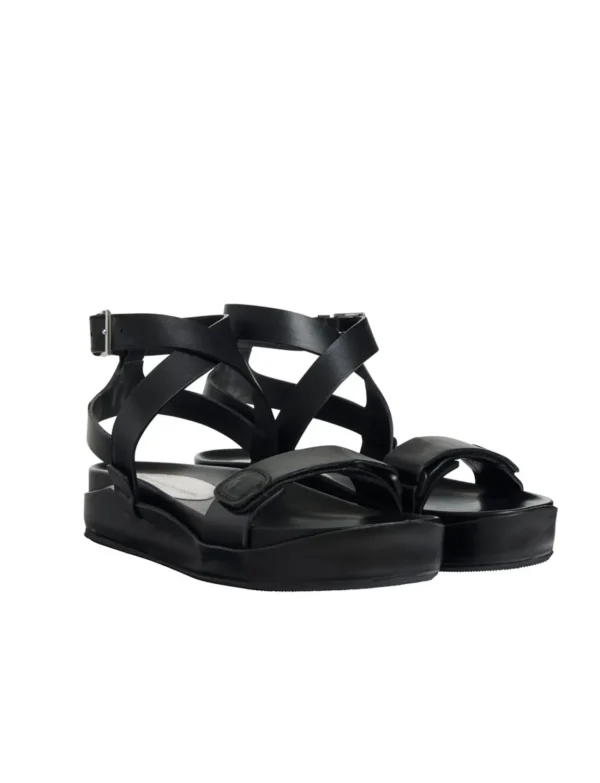 Fashion Ines de la Fressange Paris Black platform sandal