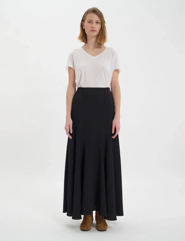 Store Ines de la Fressange Paris Black Velvette skirt