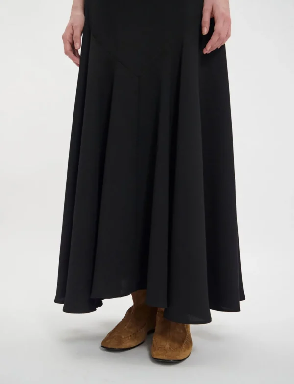 Store Ines de la Fressange Paris Black Velvette skirt