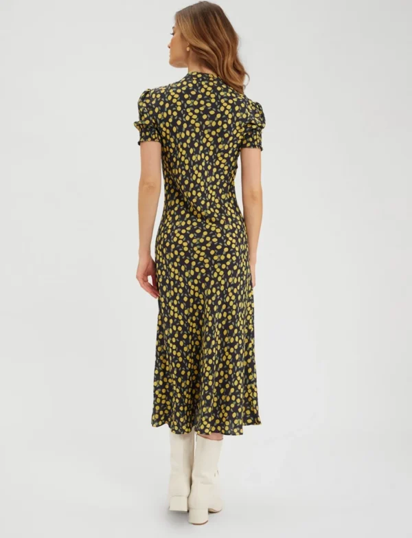 Flash Sale Ines de la Fressange Paris Cerise Lemon-Navy print dress