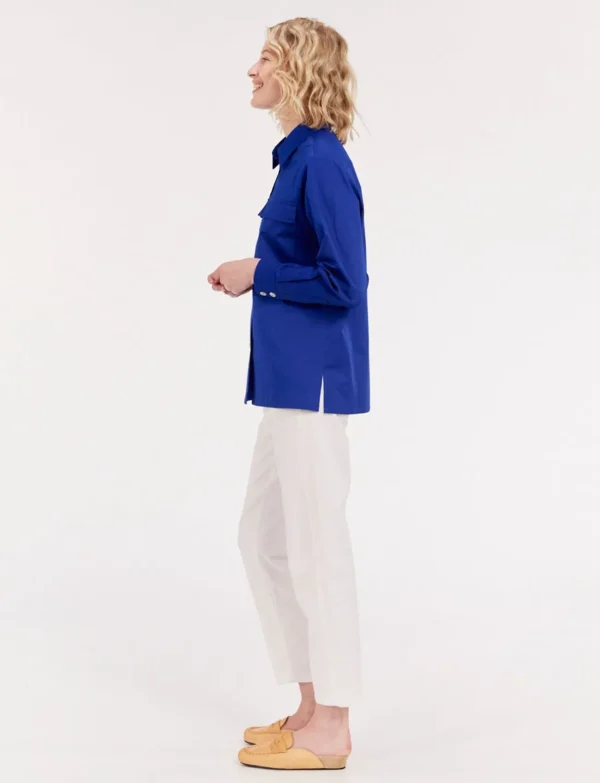 Fashion Ines de la Fressange Paris Chandler blue shirt