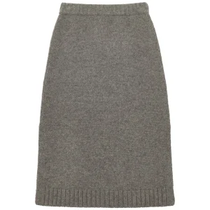 Online Ines de la Fressange Paris Damia skirt in responsible grey wool