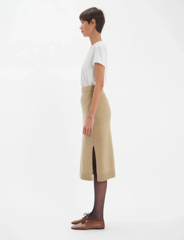 Cheap Ines de la Fressange Paris Damia skirt responsible wool camel