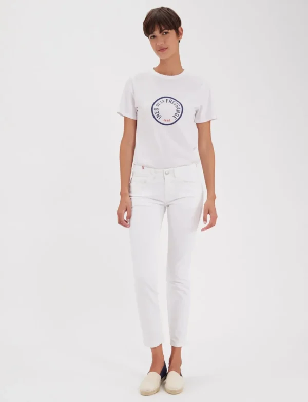 Fashion Ines de la Fressange Paris Denim Bamboo white