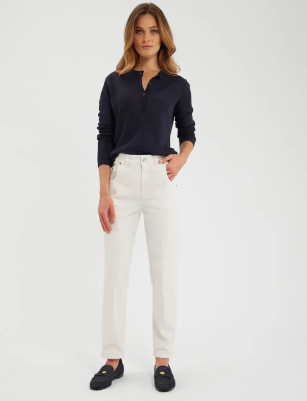 Fashion Ines de la Fressange Paris Denim Luna white