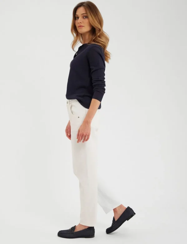 Fashion Ines de la Fressange Paris Denim Luna white