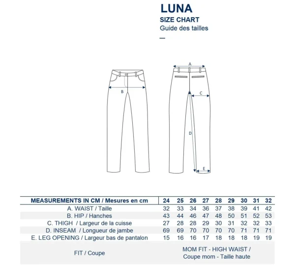 Fashion Ines de la Fressange Paris Denim Luna white