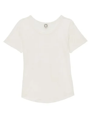 New Ines de la Fressange Paris Ecru linen Lison T-shirt