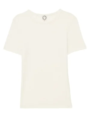 Shop Ines de la Fressange Paris Ella ivory T-shirt