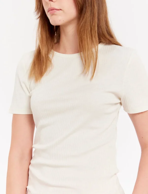 Shop Ines de la Fressange Paris Ella ivory T-shirt