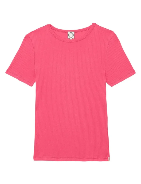 New Ines de la Fressange Paris Ella pink ribbed T-shirt