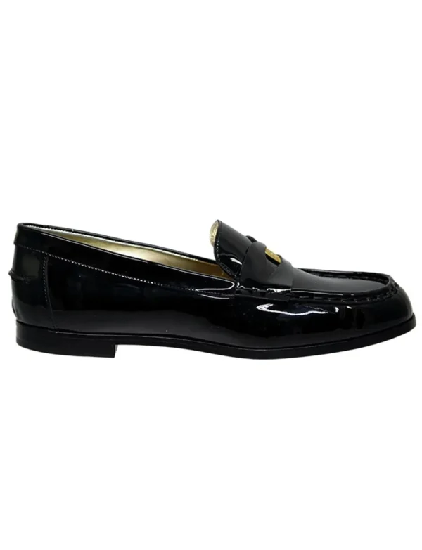 Outlet Ines de la Fressange Paris Elvire loafer in black patent leather