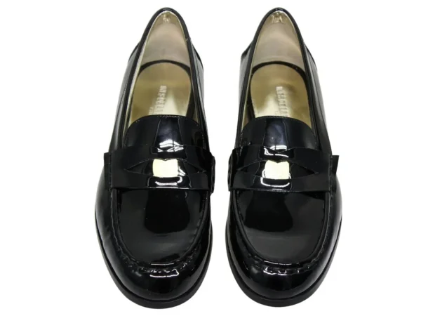 Outlet Ines de la Fressange Paris Elvire loafer in black patent leather