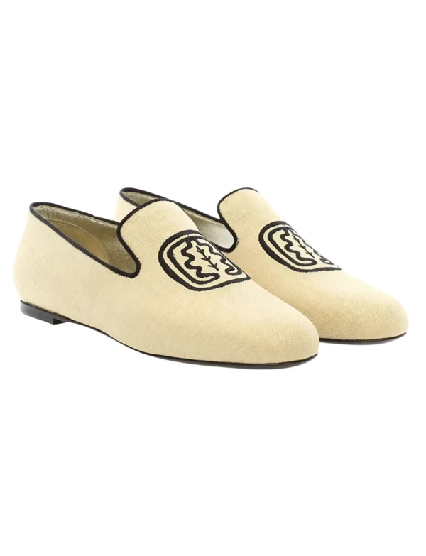 Discount Ines de la Fressange Paris Embroidered moccasins