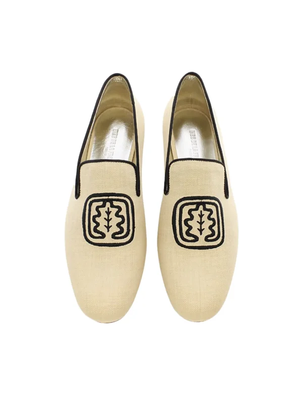 Discount Ines de la Fressange Paris Embroidered moccasins