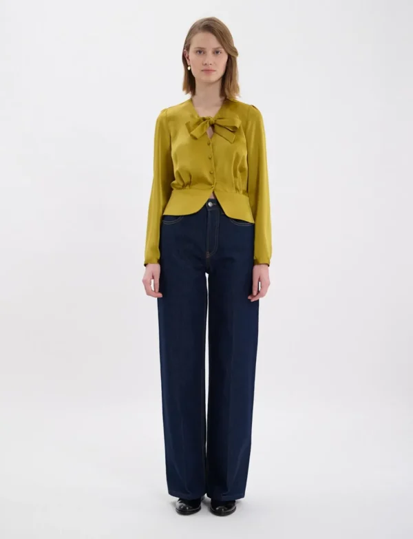 Best Ines de la Fressange Paris Emeline mustard top