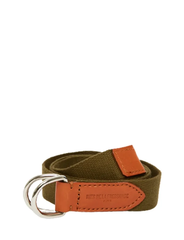 Best Ines de la Fressange Paris Eulalie belt khaki