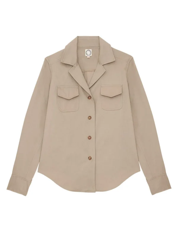 Discount Ines de la Fressange Paris Evana beige shirt