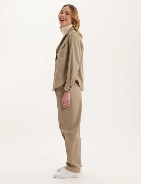 Discount Ines de la Fressange Paris Evana beige shirt