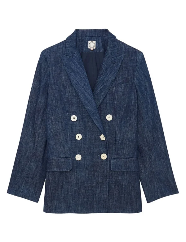 Best Sale Ines de la Fressange Paris Ezio Denim Jacket