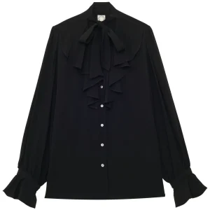 Flash Sale Ines de la Fressange Paris Fanfan black shirt